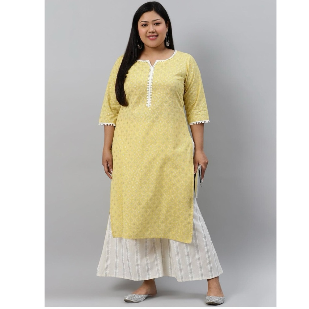 Libas Women Dress Size M Boho Yellow Split Side Spring Summer